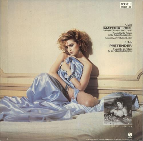 Madonna Material Girl + Poster UK 12